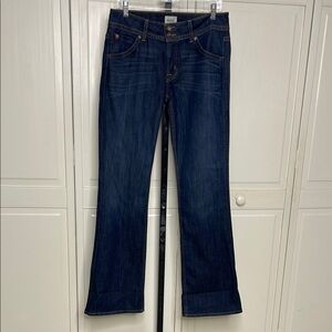 Hudson Women’s Signature Midrise Bootcut Dark Wash Denim Jeans Sz 30